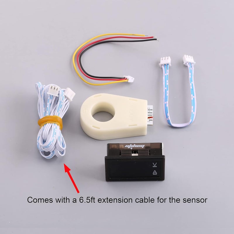 bayite Volt Amp Meter, DC 5-100V 100A Dual Display Current Voltage Meter, Digital Mini Ammeter Voltmeter Gauge with Hall Effect Sensor Current Transformer - Image 4